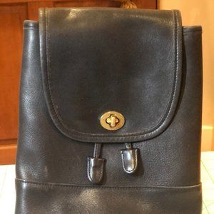 Vintage Coach Leather Backpack